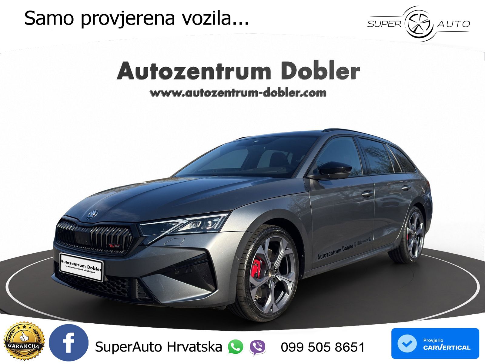 Škoda Octavia Combi RS 2.0 TSI (265 KS) DSG MATRIX+GR SJED+KAM