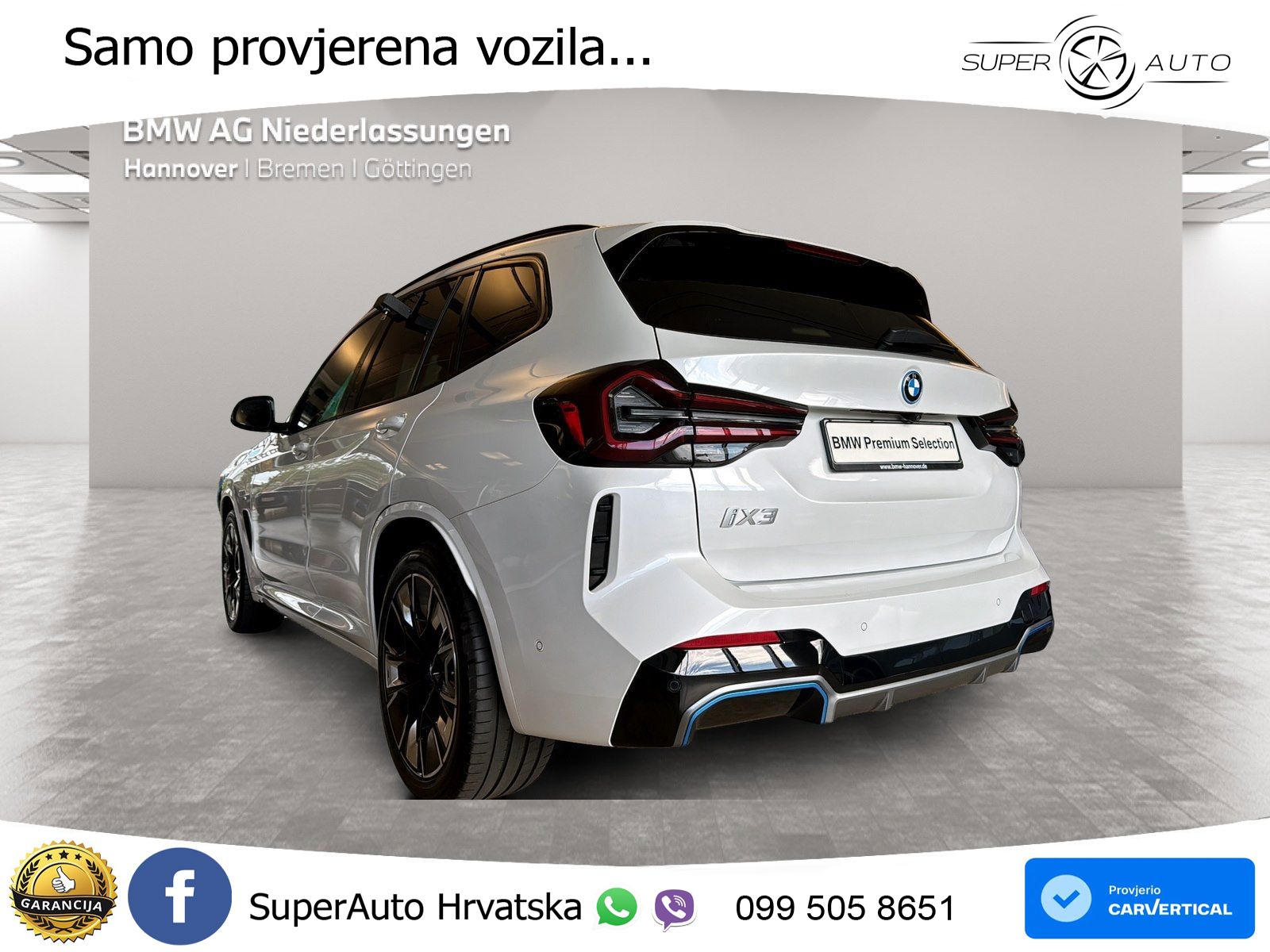 BMW iX3 80 kWh (286 KS) M Sport LED+GR SJED+ACC