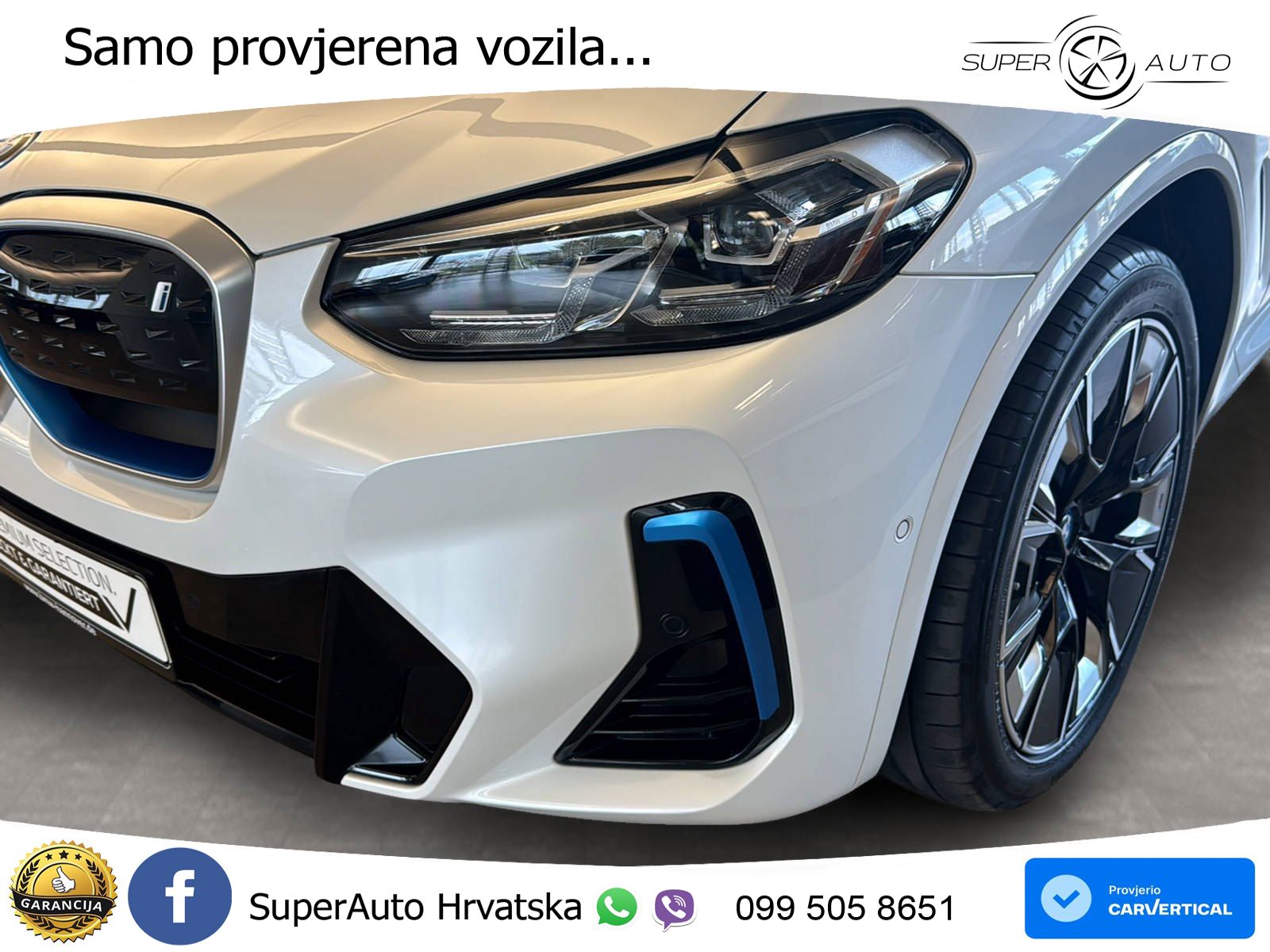 BMW iX3 80 kWh (286 KS) M Sport LED+GR SJED+ACC