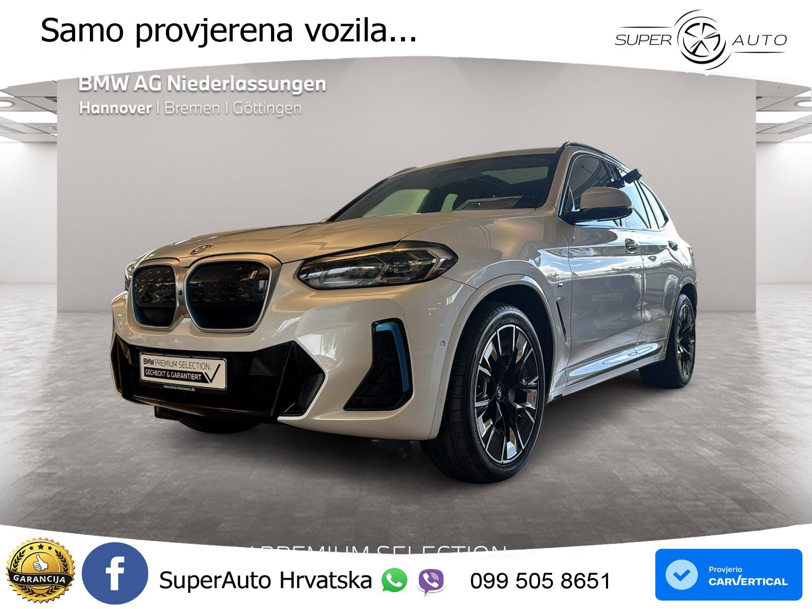 BMW iX3 80 kWh (286 KS) M Sport LED+GR SJED+ACC