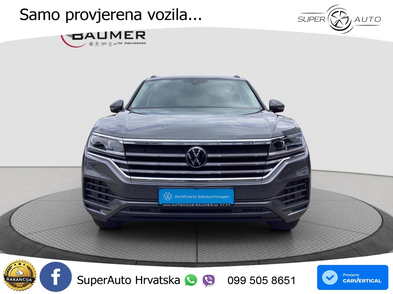 Volkswagen Touareg 3.0 V6 TDI (286 KS) 4MOTION Tiptronic ZRAČNI+ACC+GR SJED+KAM