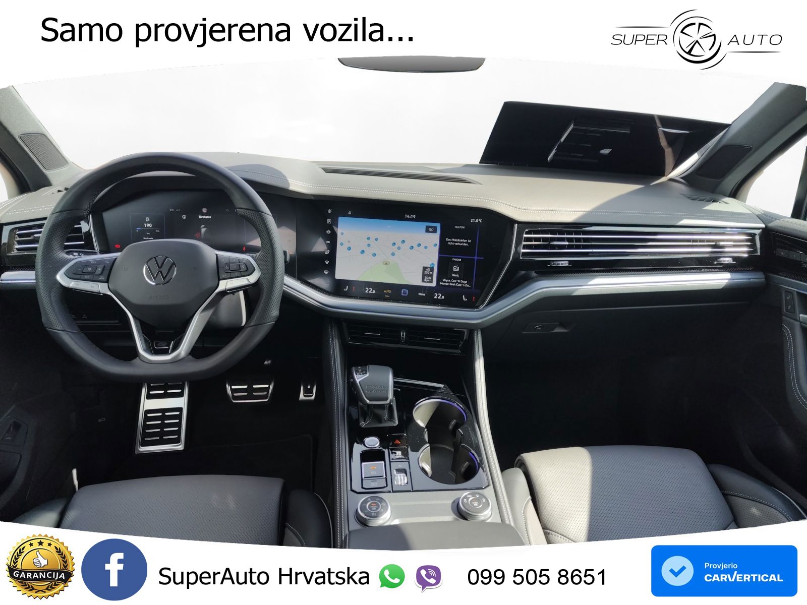 Volkswagen Touareg 3.0 V6 TDI (286 KS) 4MOTION Tiptronic ZRAČNI+ACC+GR SJED+KAM+PANO