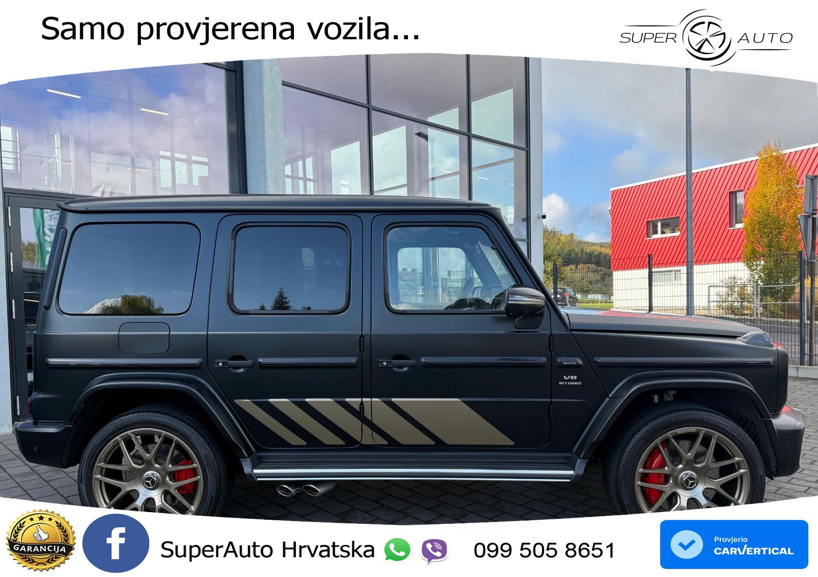 Mercedes AMG G 63 Long V8 (585 KS) 4MATIC 9G-TRONIC AMG SPEEDSHIFT PLUS Superior ACC+GR SJED+360+PANO
