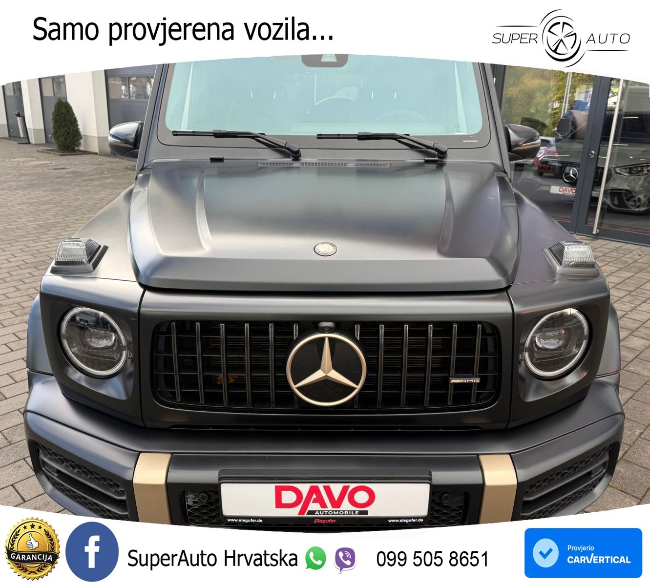 Mercedes AMG G 63 Long V8 (585 KS) 4MATIC 9G-TRONIC AMG SPEEDSHIFT PLUS Superior ACC+GR SJED+360+PANO