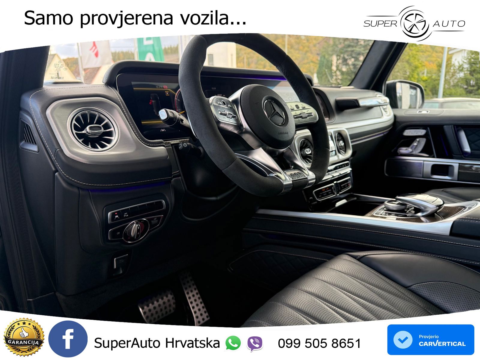 Mercedes AMG G 63 Long V8 (585 KS) 4MATIC 9G-TRONIC AMG SPEEDSHIFT PLUS Superior ACC+GR SJED+360+PANO