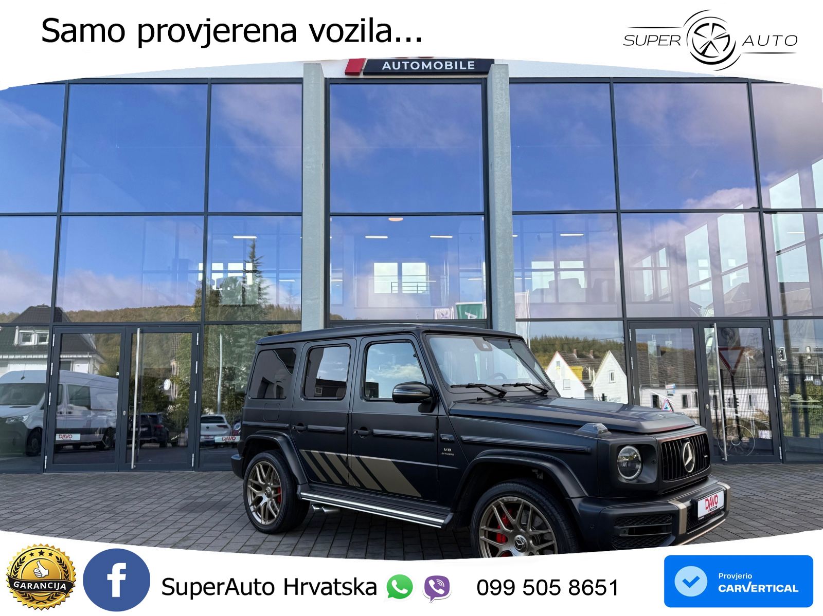 Mercedes AMG G 63 Long V8 (585 KS) 4MATIC 9G-TRONIC AMG SPEEDSHIFT PLUS Superior ACC+GR SJED+360+PANO