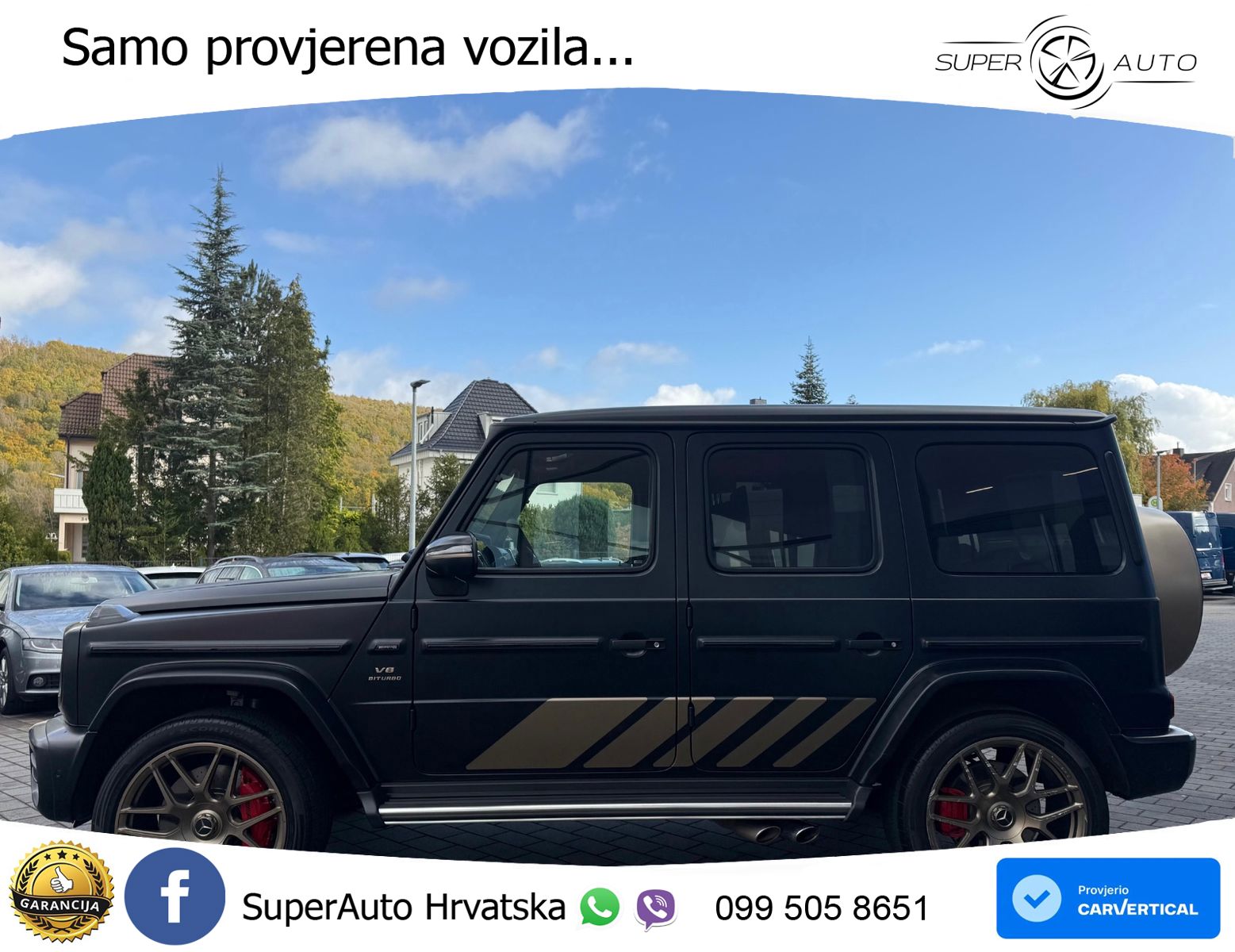 Mercedes AMG G 63 Long V8 (585 KS) 4MATIC 9G-TRONIC AMG SPEEDSHIFT PLUS Superior ACC+GR SJED+360+PANO