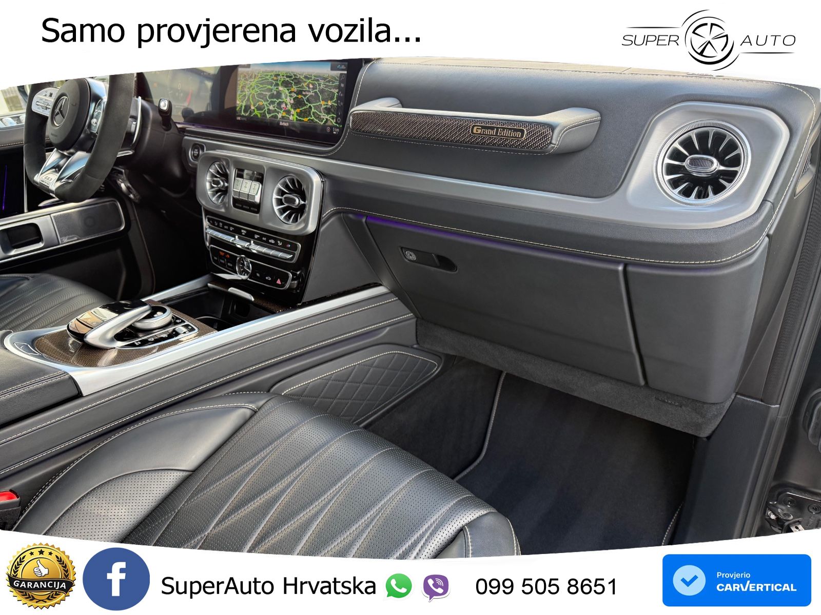Mercedes AMG G 63 Long V8 (585 KS) 4MATIC 9G-TRONIC AMG SPEEDSHIFT PLUS Superior ACC+GR SJED+360+PANO