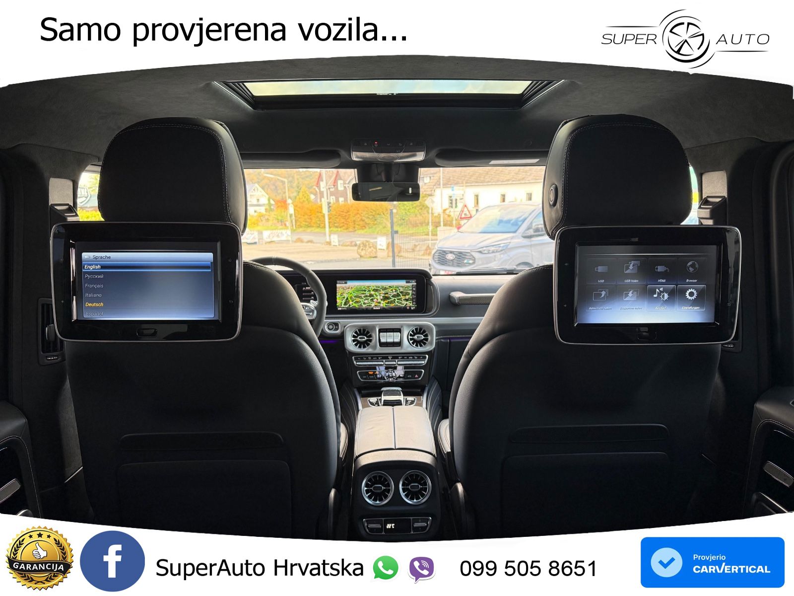 Mercedes AMG G 63 Long V8 (585 KS) 4MATIC 9G-TRONIC AMG SPEEDSHIFT PLUS Superior ACC+GR SJED+360+PANO