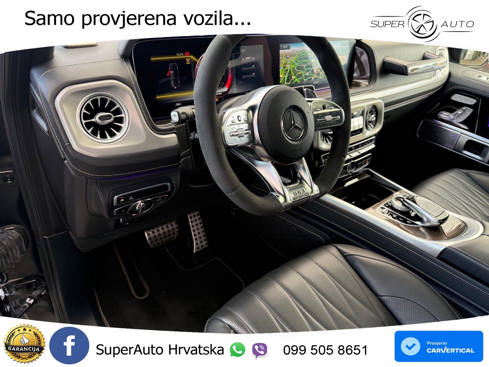Mercedes AMG G 63 Long V8 (585 KS) 4MATIC 9G-TRONIC AMG SPEEDSHIFT PLUS Superior ACC+GR SJED+360+PANO