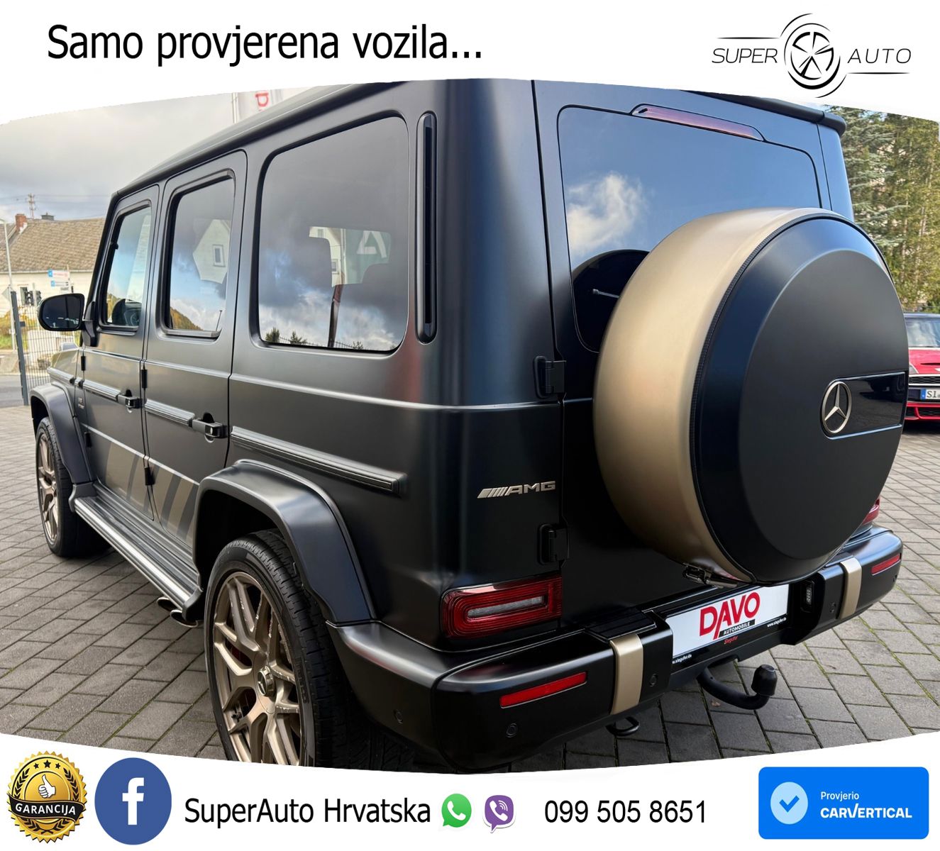 Mercedes AMG G 63 Long V8 (585 KS) 4MATIC 9G-TRONIC AMG SPEEDSHIFT PLUS Superior ACC+GR SJED+360+PANO