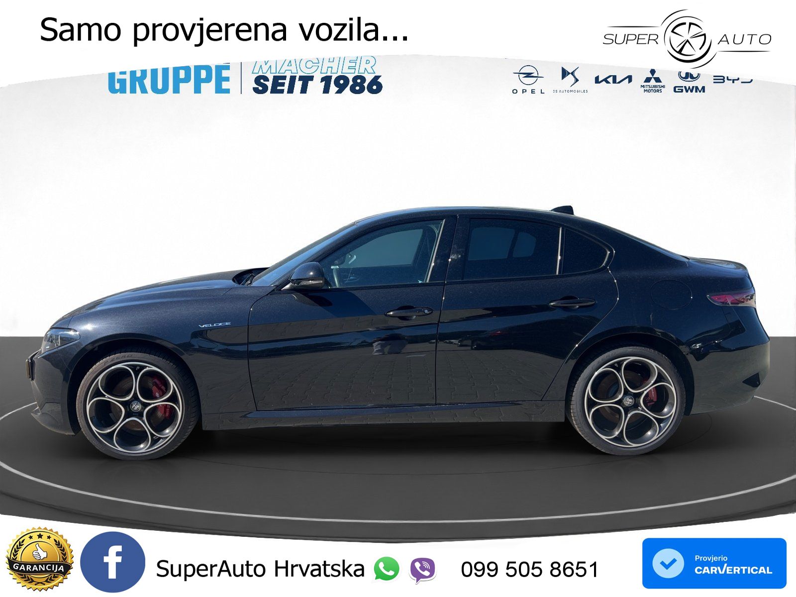 Alfa Romeo Giulia 2.0 Turbo (280 KS) AWD Automatic LED+GR SJED+ACC