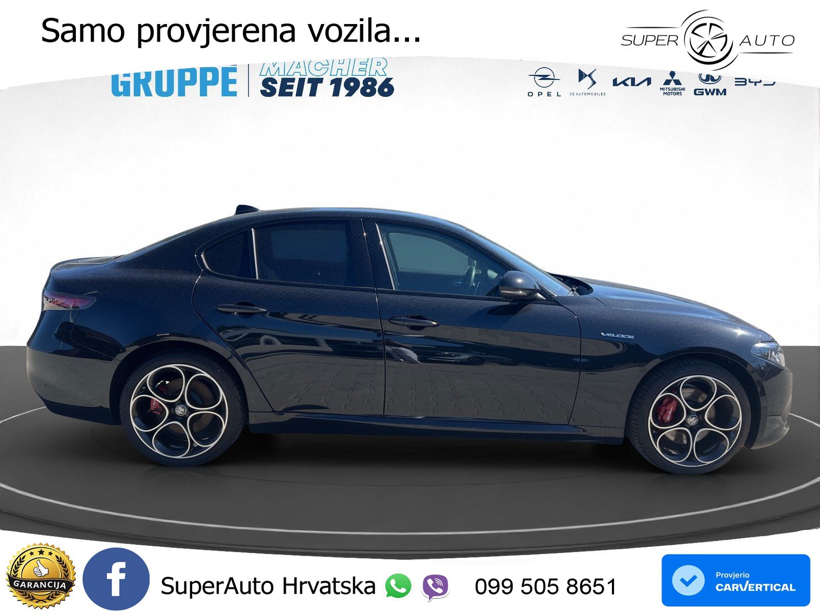 Alfa Romeo Giulia 2.0 Turbo (280 KS) AWD Automatic LED+GR SJED+ACC
