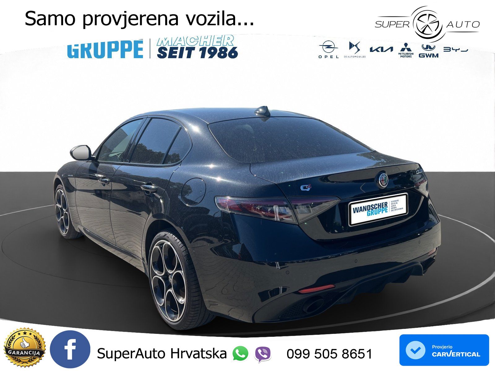 Alfa Romeo Giulia 2.0 Turbo (280 KS) AWD Automatic LED+GR SJED+ACC