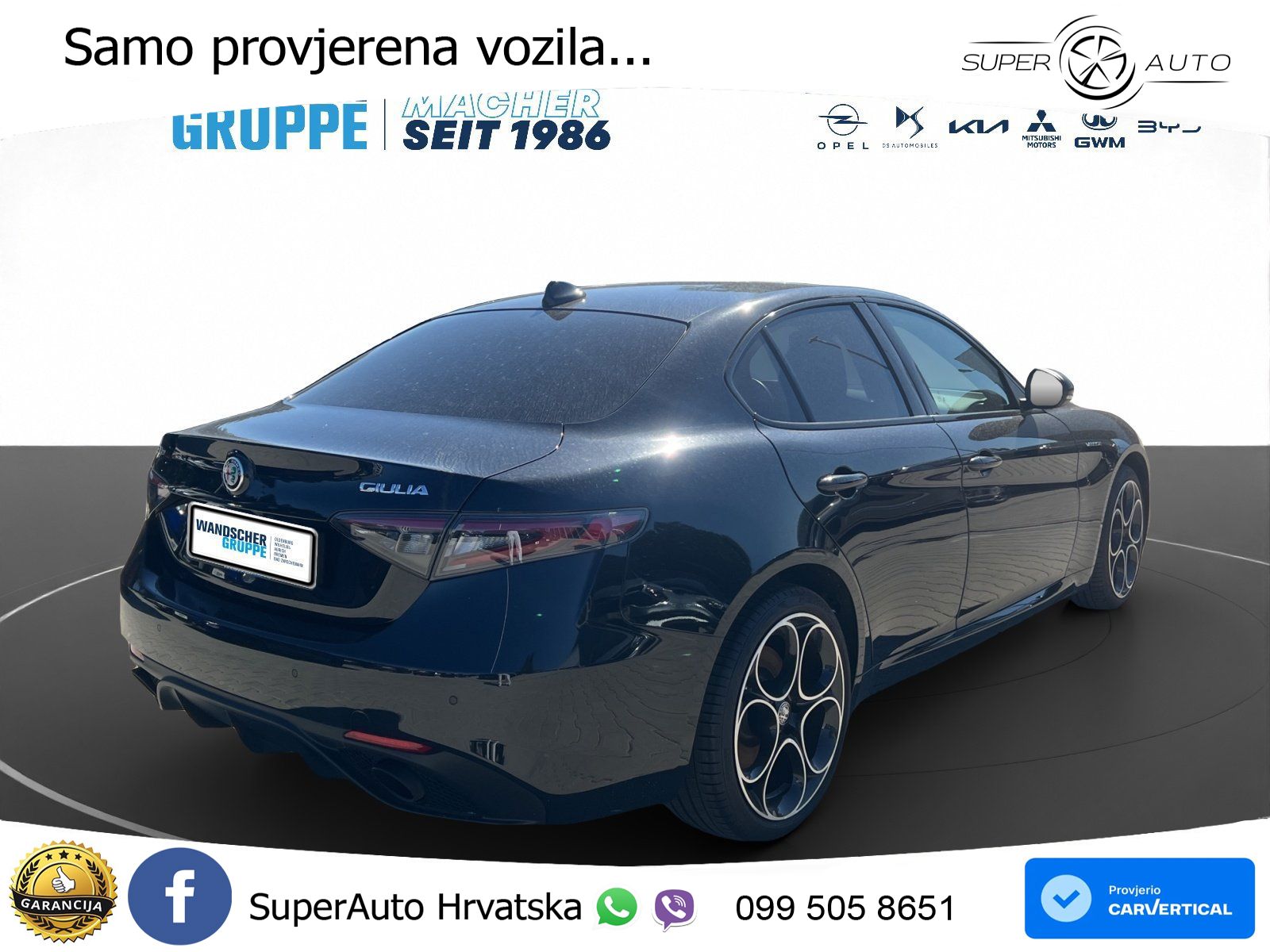 Alfa Romeo Giulia 2.0 Turbo (280 KS) AWD Automatic LED+GR SJED+ACC