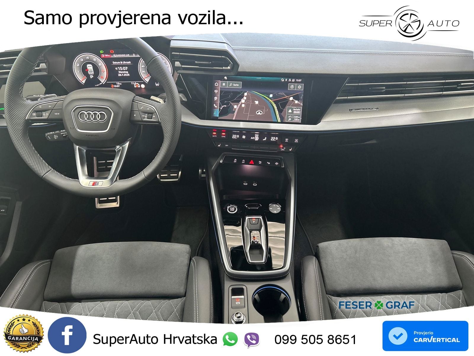 Audi A3 Limuzina 40 TFSI (204 KS) quattro S tronic S line ACC+GR SJED+360+PANO