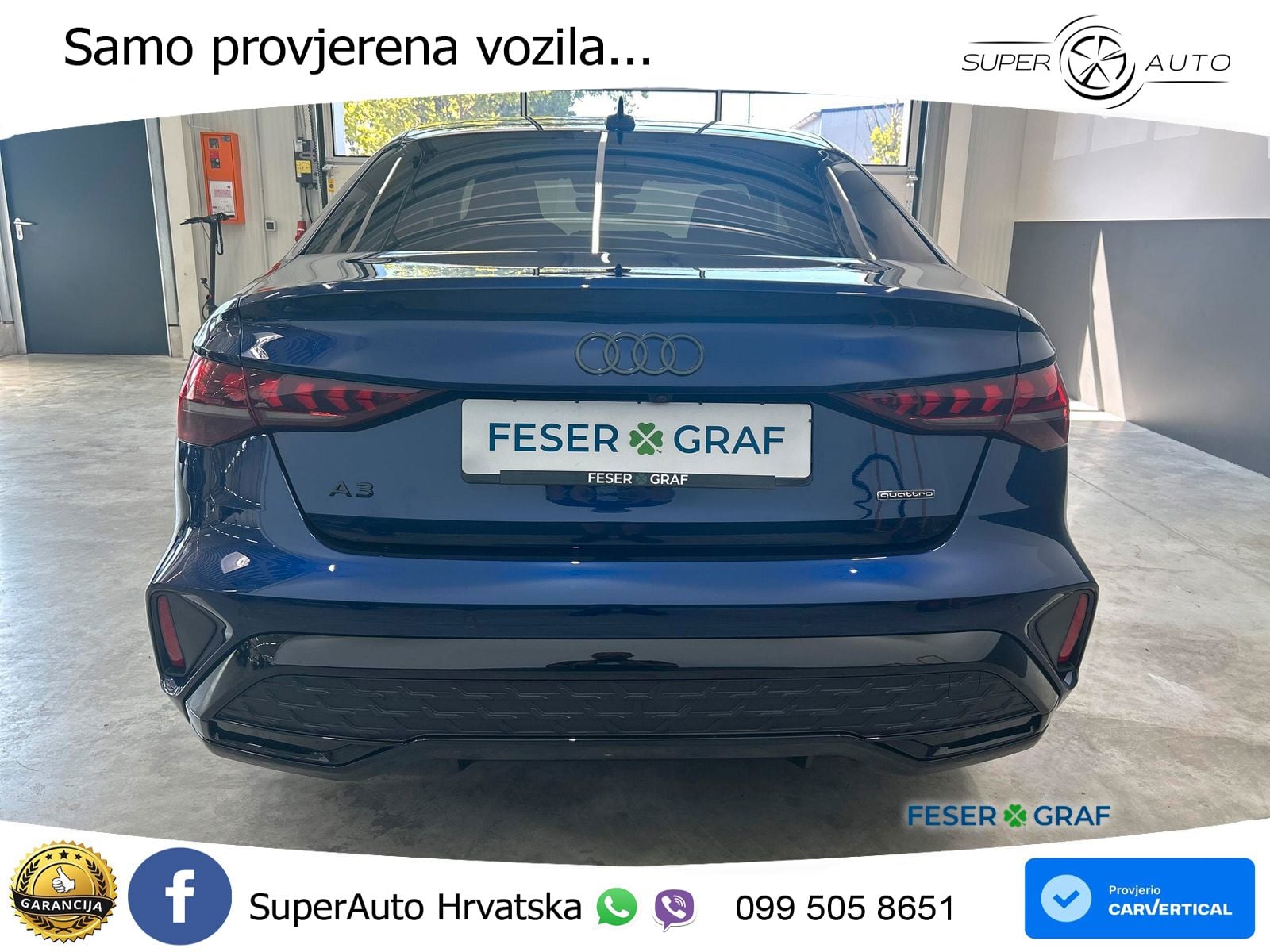 Audi A3 Limuzina 40 TFSI (204 KS) quattro S tronic S line ACC+GR SJED+360+PANO