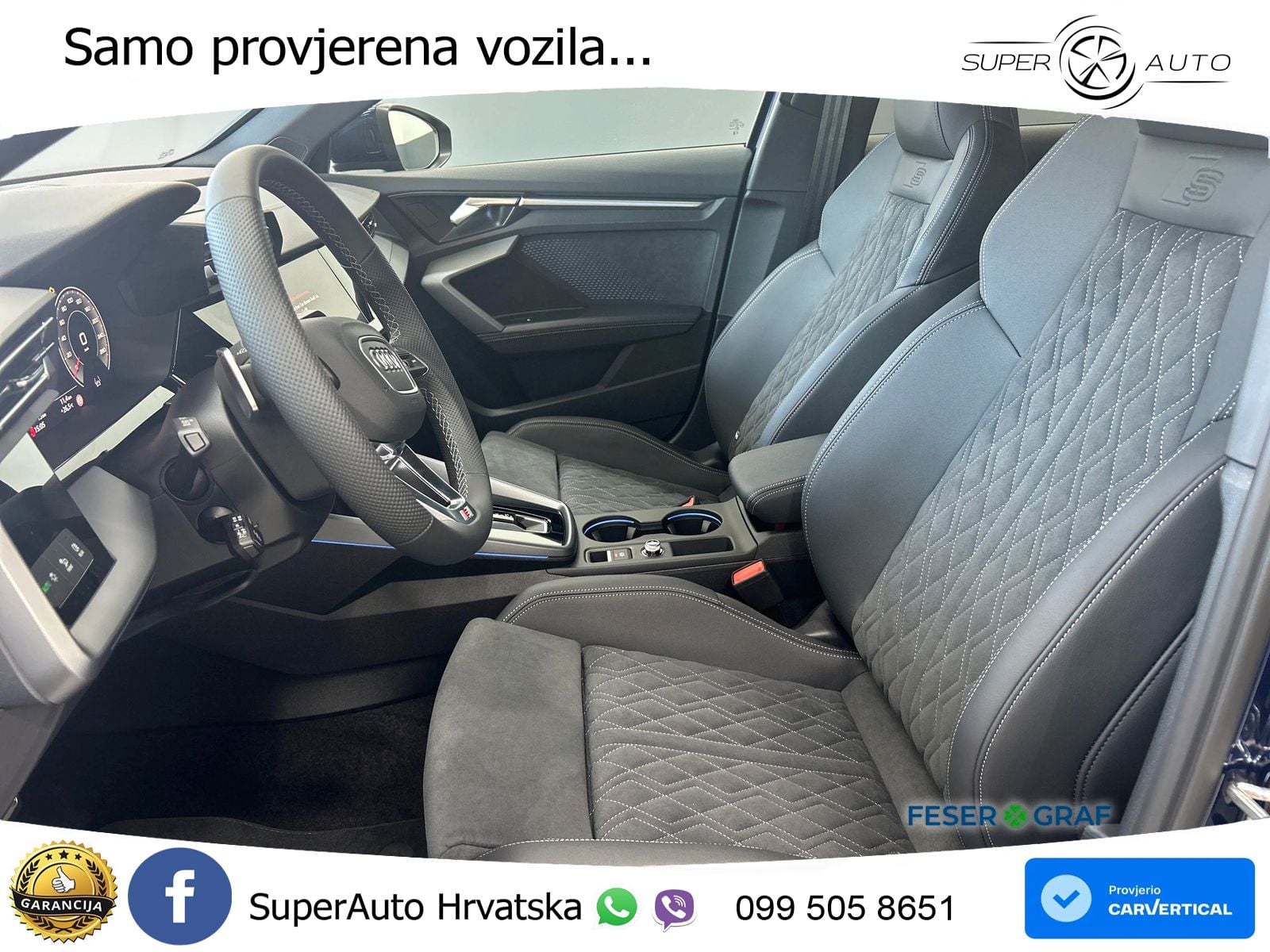 Audi A3 Limuzina 40 TFSI (204 KS) quattro S tronic S line ACC+GR SJED+360+PANO