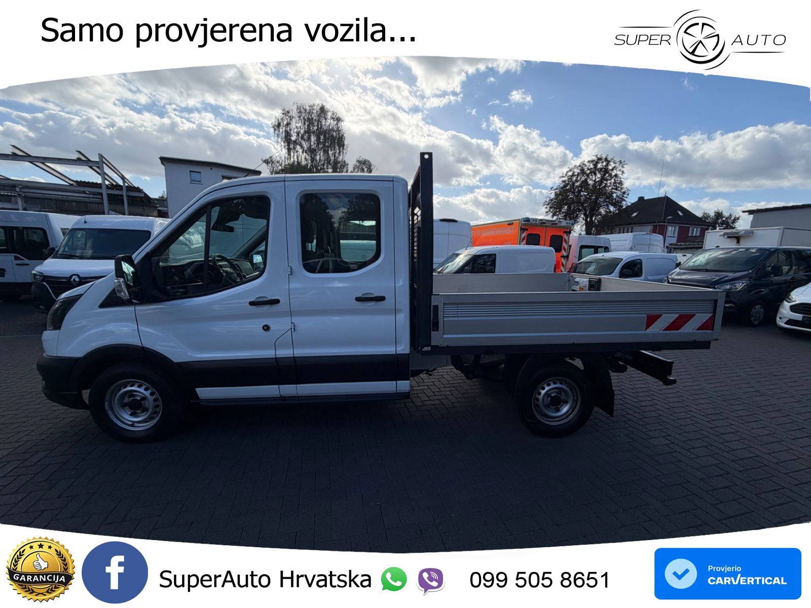 Ford Transit P 350 L2 DoKa Basis/Klima/PDC/AHK/1.Hand 131 KS