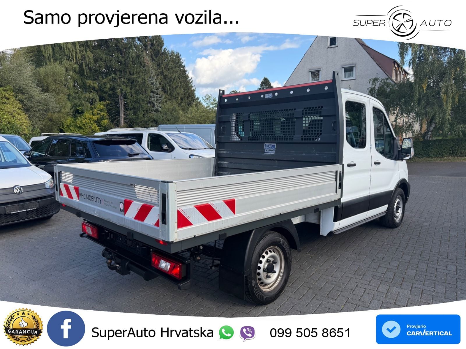 Ford Transit P 350 L2 DoKa Basis/Klima/PDC/AHK/1.Hand 131 KS