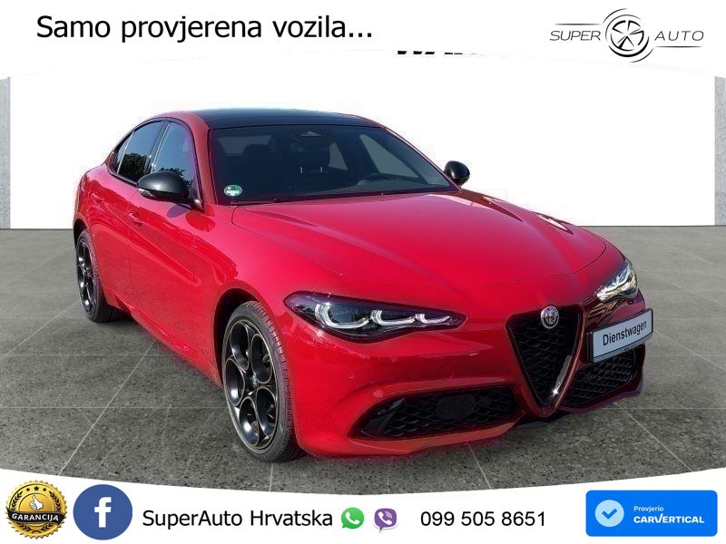 Alfa Romeo Giulia 2.0 Turbo (280 KS) Q4 Automatic LED+GR SJED+ACC