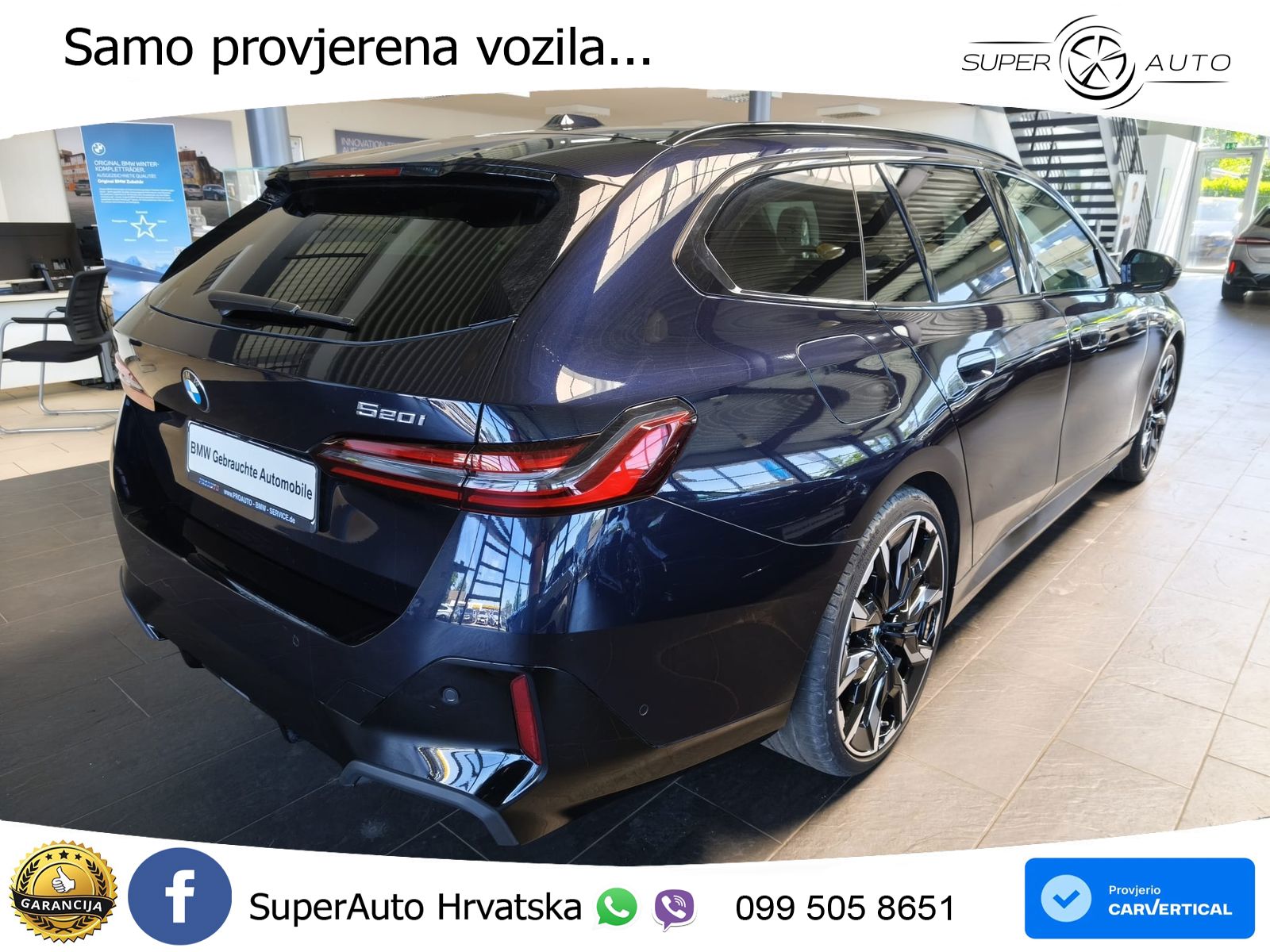 BMW 520i Touring (208 KS) Steptronic M Sport ACC+HEAD+GR SJED+360+PANO