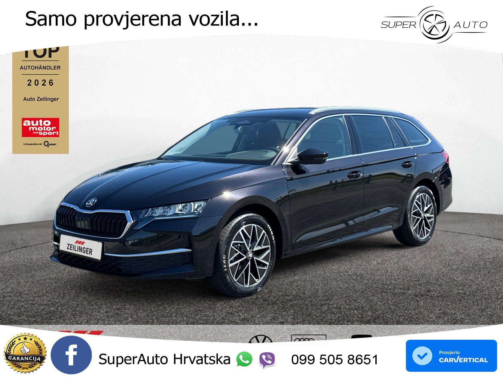 Škoda Octavia Combi 2.0 TDI (150 KS) DSG Selection LED+GR SJED+ACC
