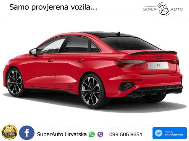 Audi S3 Limuzina 2.0 TFSI (310 KS) quattro S tronic MATRIX+GR SJED+KAM