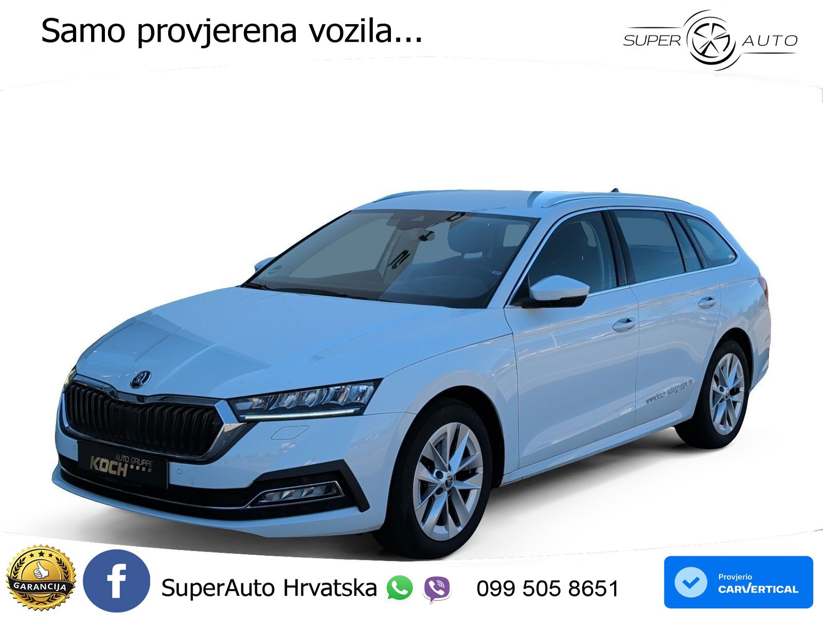 Škoda Octavia Combi 2.0 TDI (150 KS) DSG LED+GR SJED+ACC
