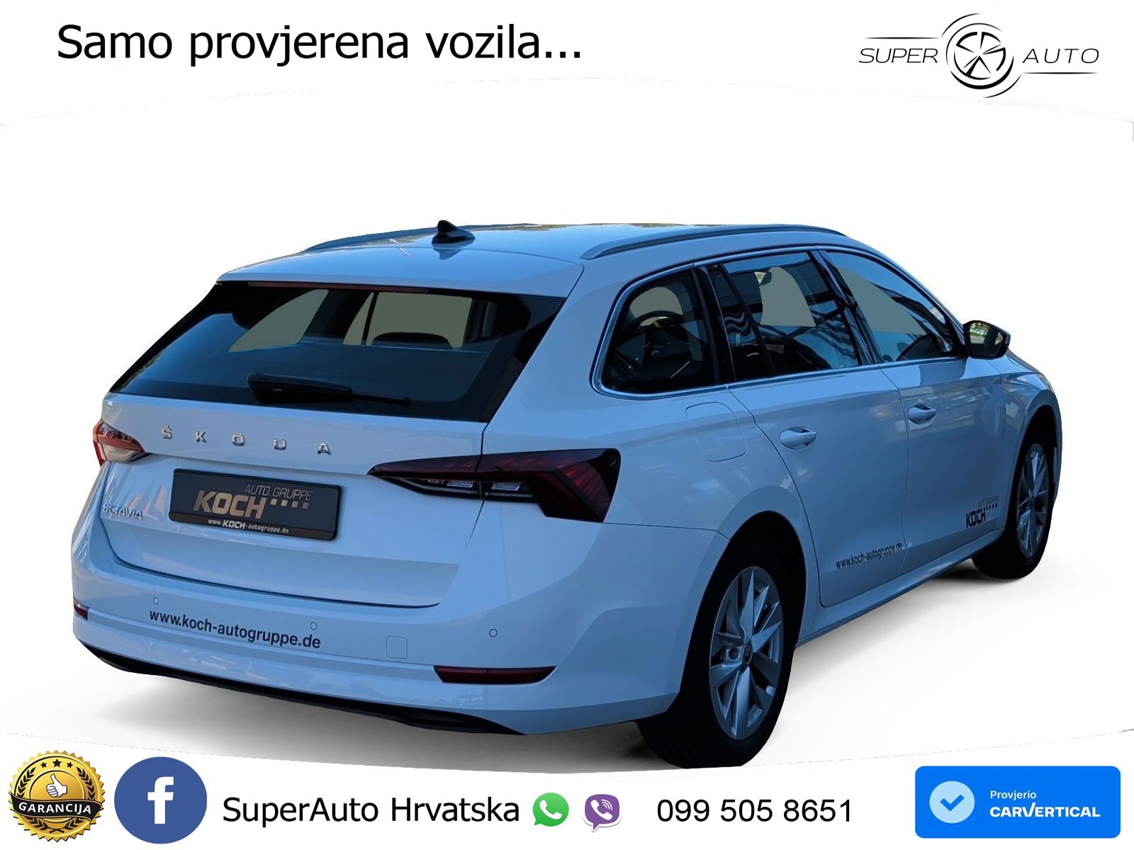 Škoda Octavia Combi 2.0 TDI (150 KS) DSG LED+GR SJED+ACC