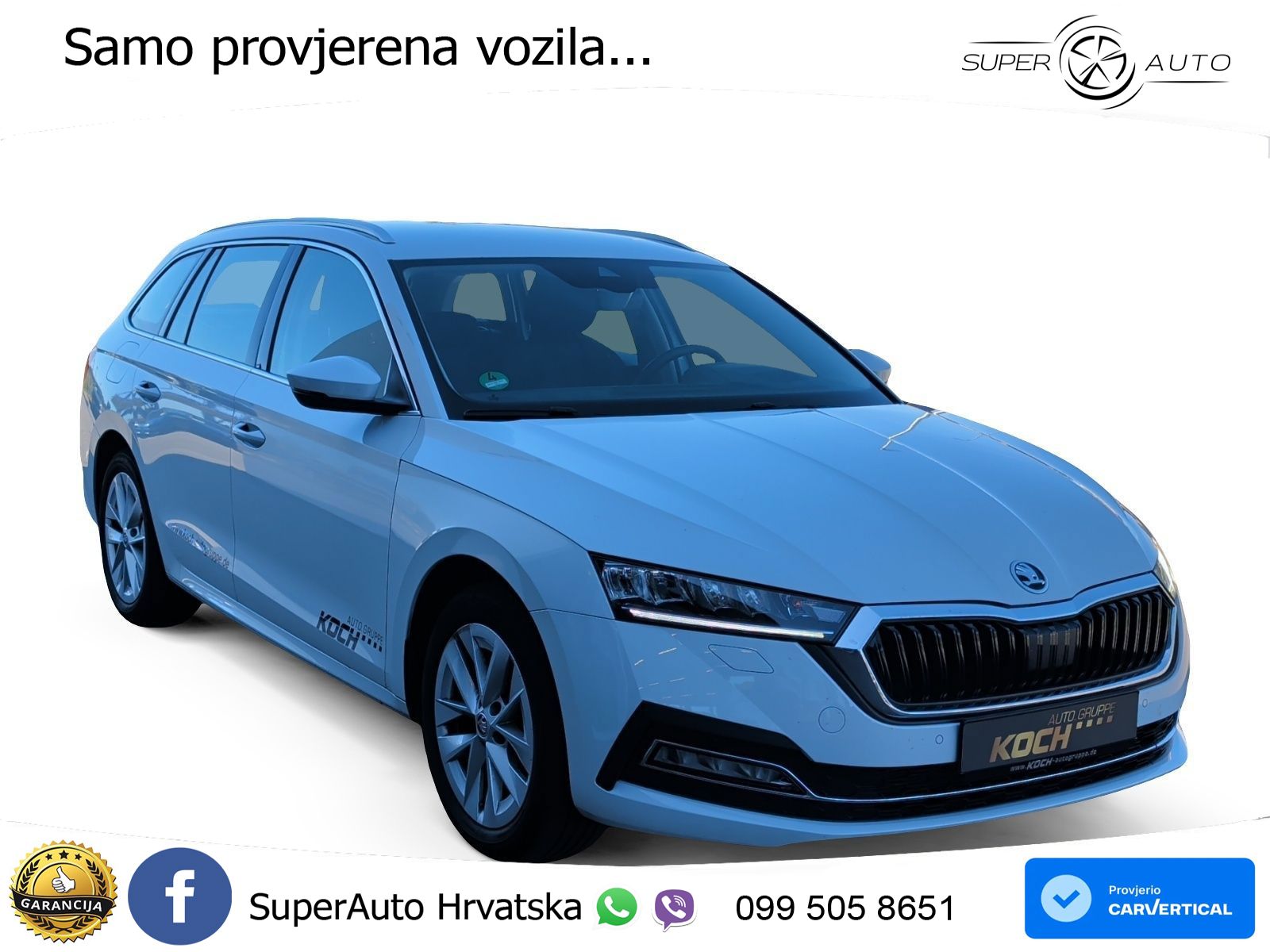 Škoda Octavia Combi 2.0 TDI (150 KS) DSG LED+GR SJED+ACC