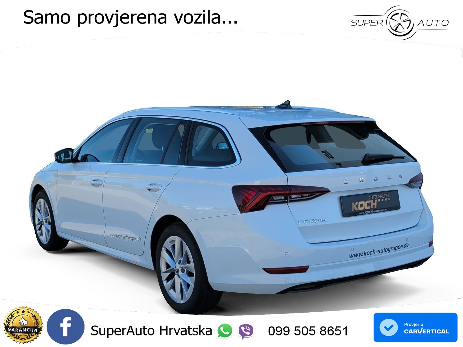 Škoda Octavia Combi 2.0 TDI (150 KS) DSG LED+GR SJED+ACC