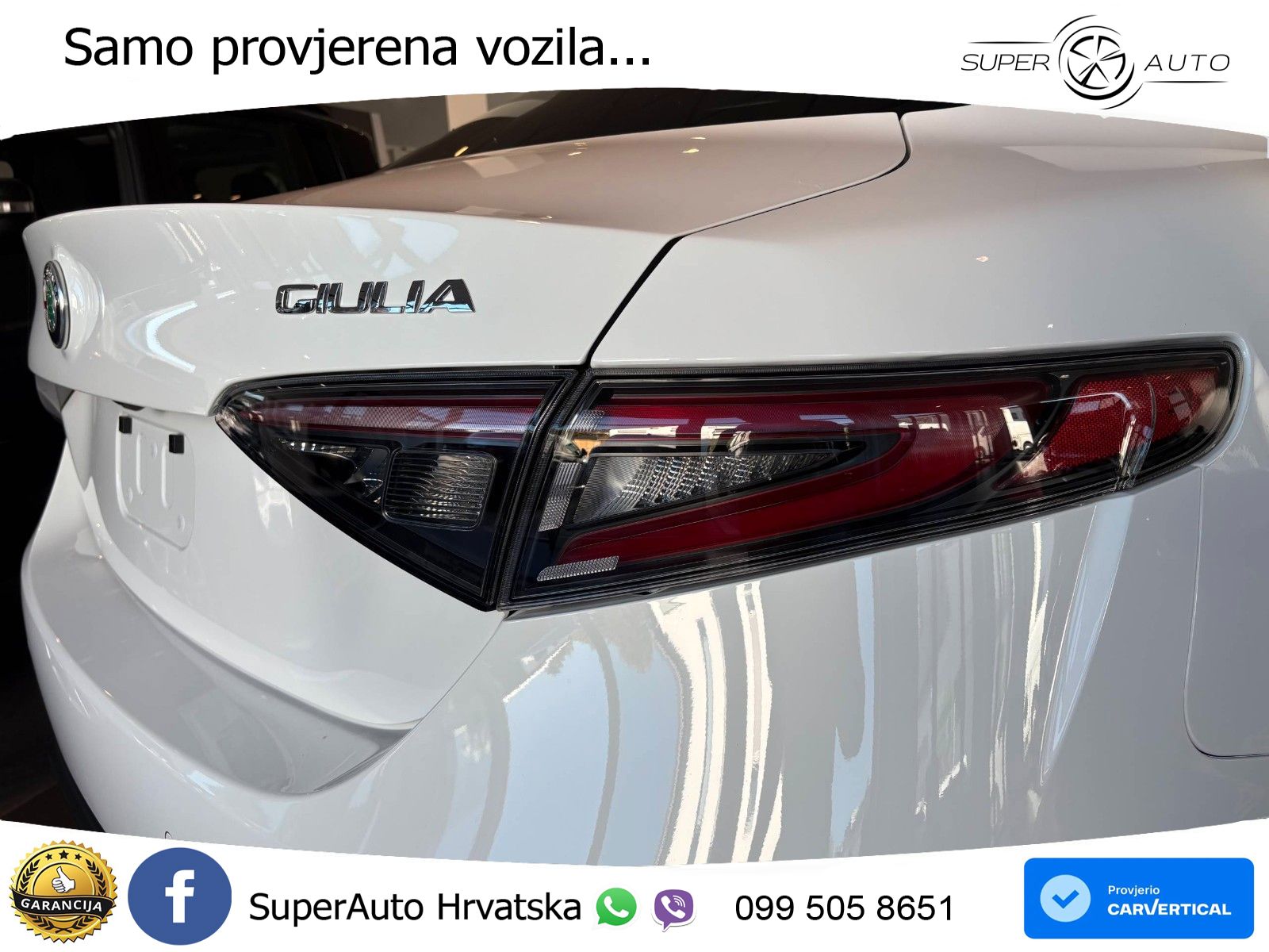 Alfa Romeo Giulia 2.0 Turbo (280 KS) Q4 Automatic LED+GR SJED+ACC