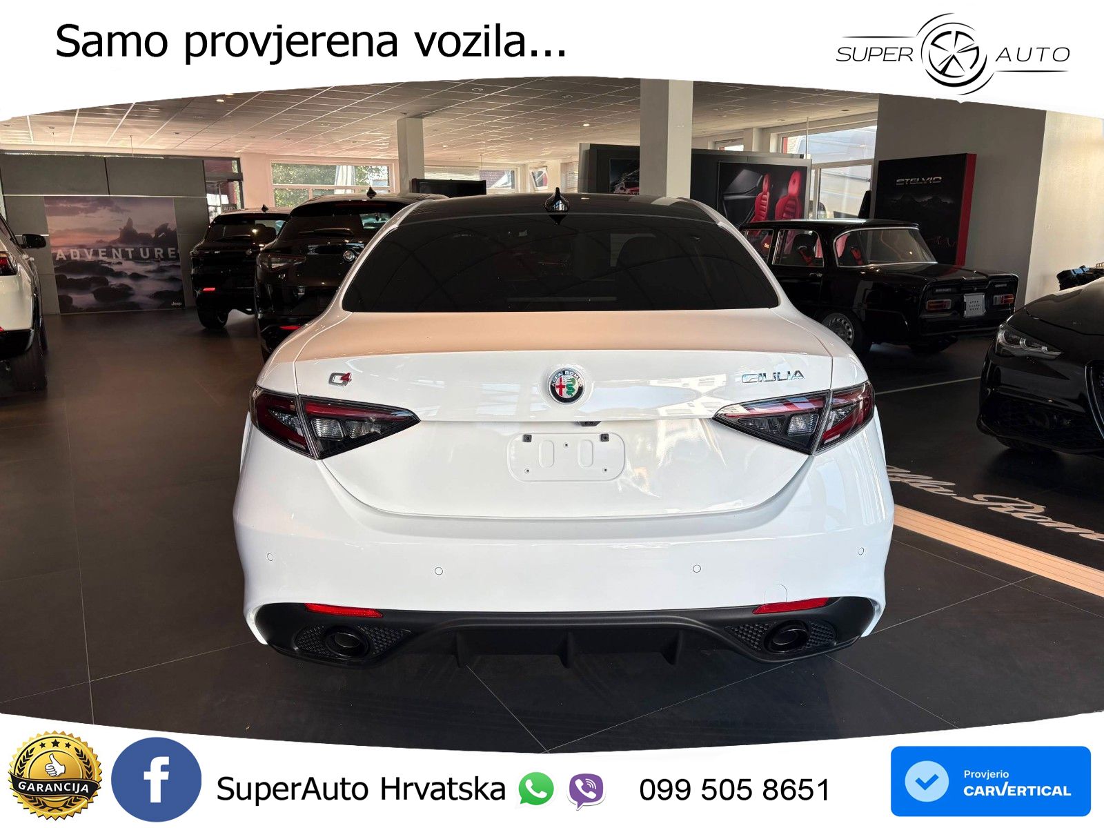 Alfa Romeo Giulia 2.0 Turbo (280 KS) Q4 Automatic LED+GR SJED+ACC