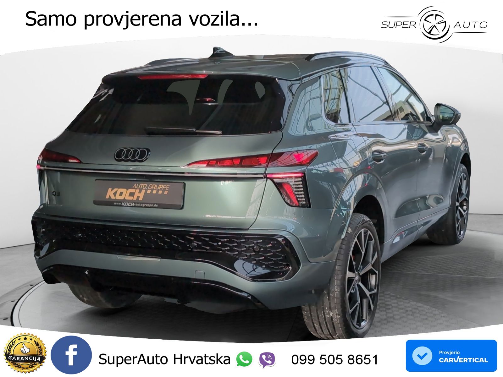 Audi Q3 1.5 TFSIe (272 KS) S tronic S line MATRIX+GR SJED+KAM