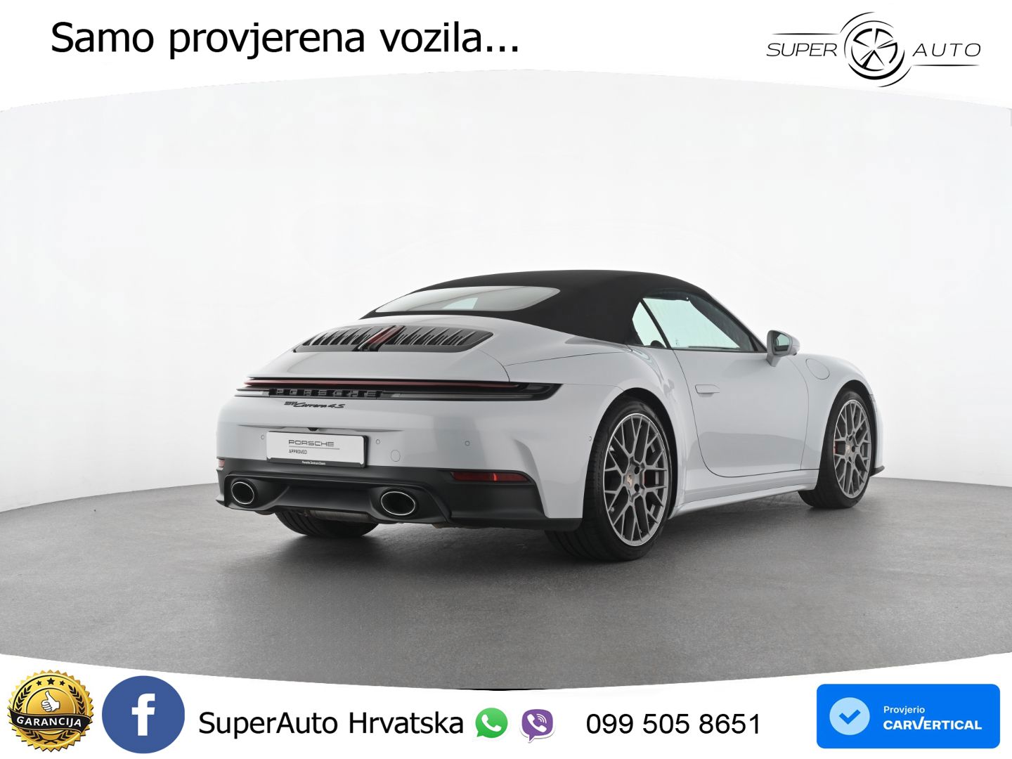Porsche 911 Carrera 4 GTS Cabriolet 3.0 (480 KS) PDK LED+ACC