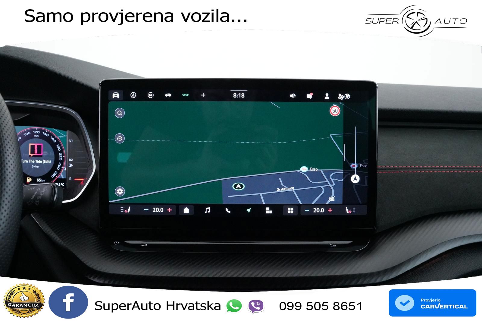 Škoda Octavia Combi RS 2.0 TSI (265 KS) DSG LED+GR SJED+ACC