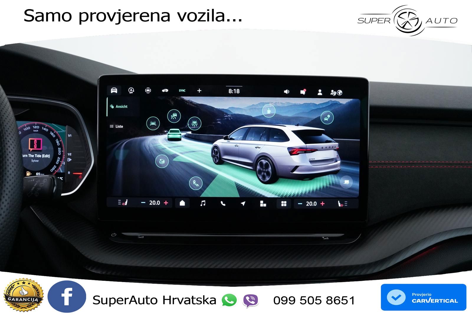 Škoda Octavia Combi RS 2.0 TSI (265 KS) DSG LED+GR SJED+ACC