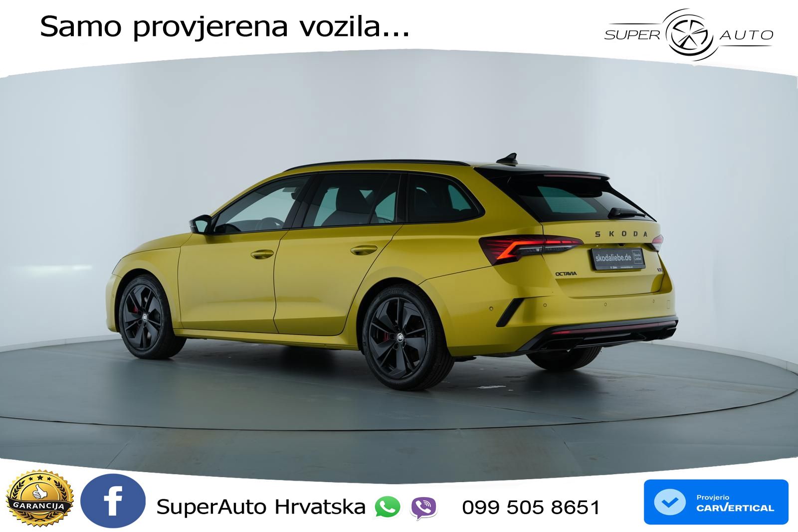 Škoda Octavia Combi RS 2.0 TSI (265 KS) DSG LED+GR SJED+ACC