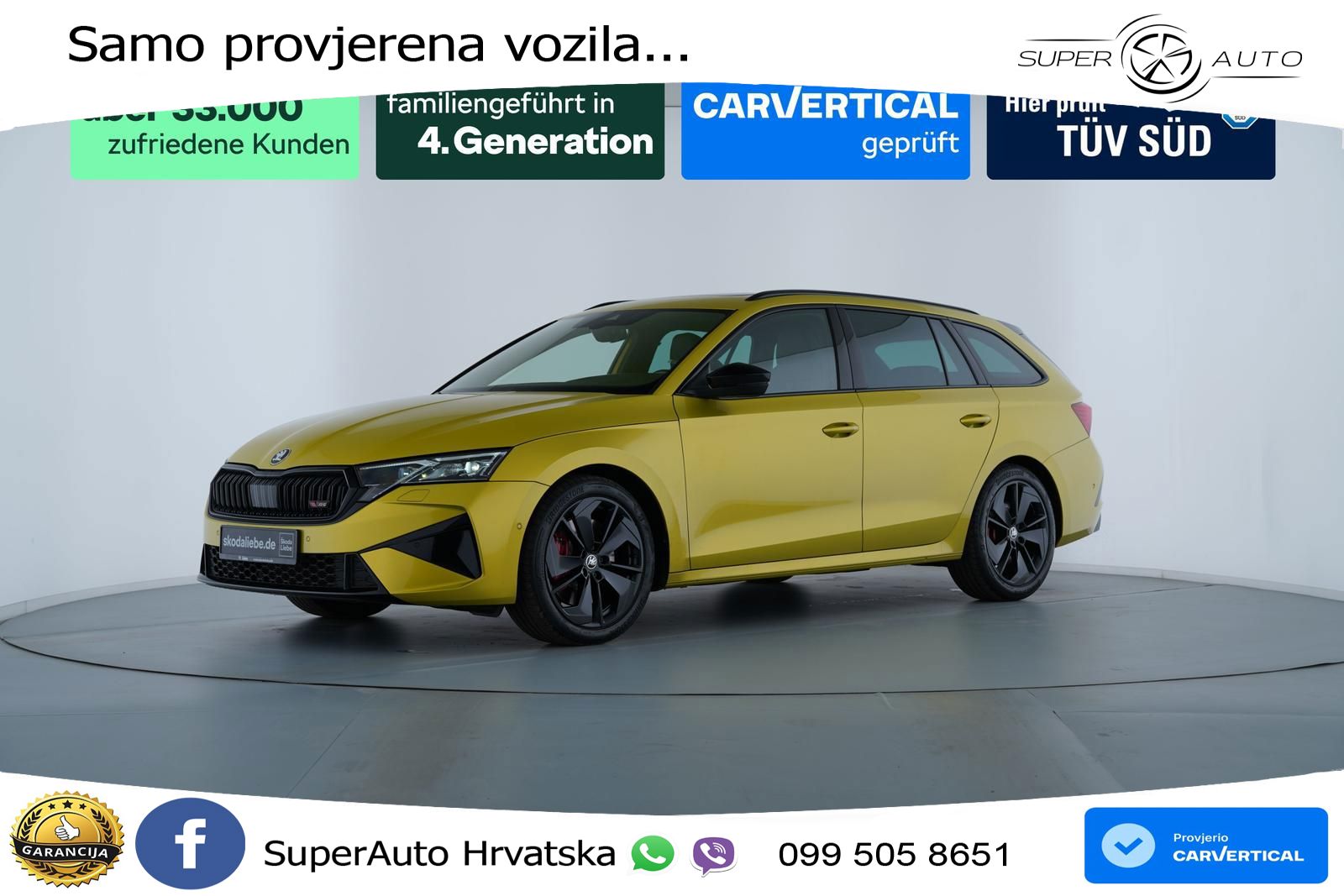 Škoda Octavia Combi RS 2.0 TSI (265 KS) DSG LED+GR SJED+ACC