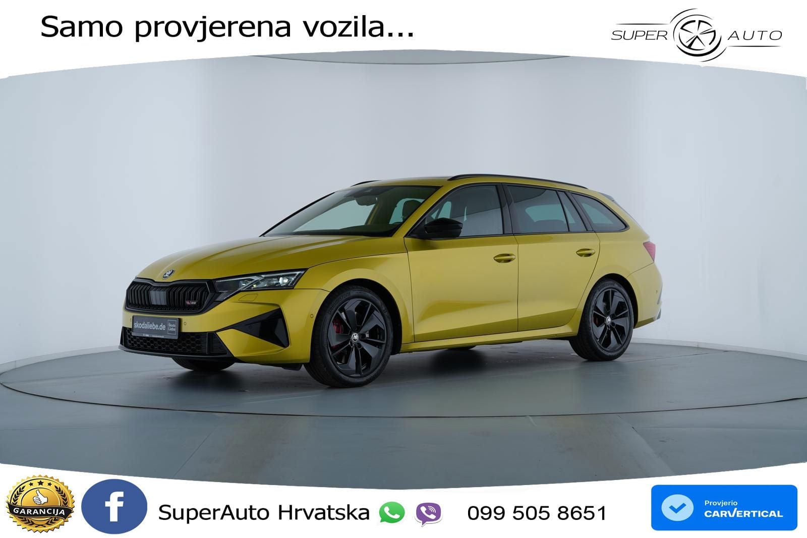 Škoda Octavia Combi RS 2.0 TSI (265 KS) DSG LED+GR SJED+ACC