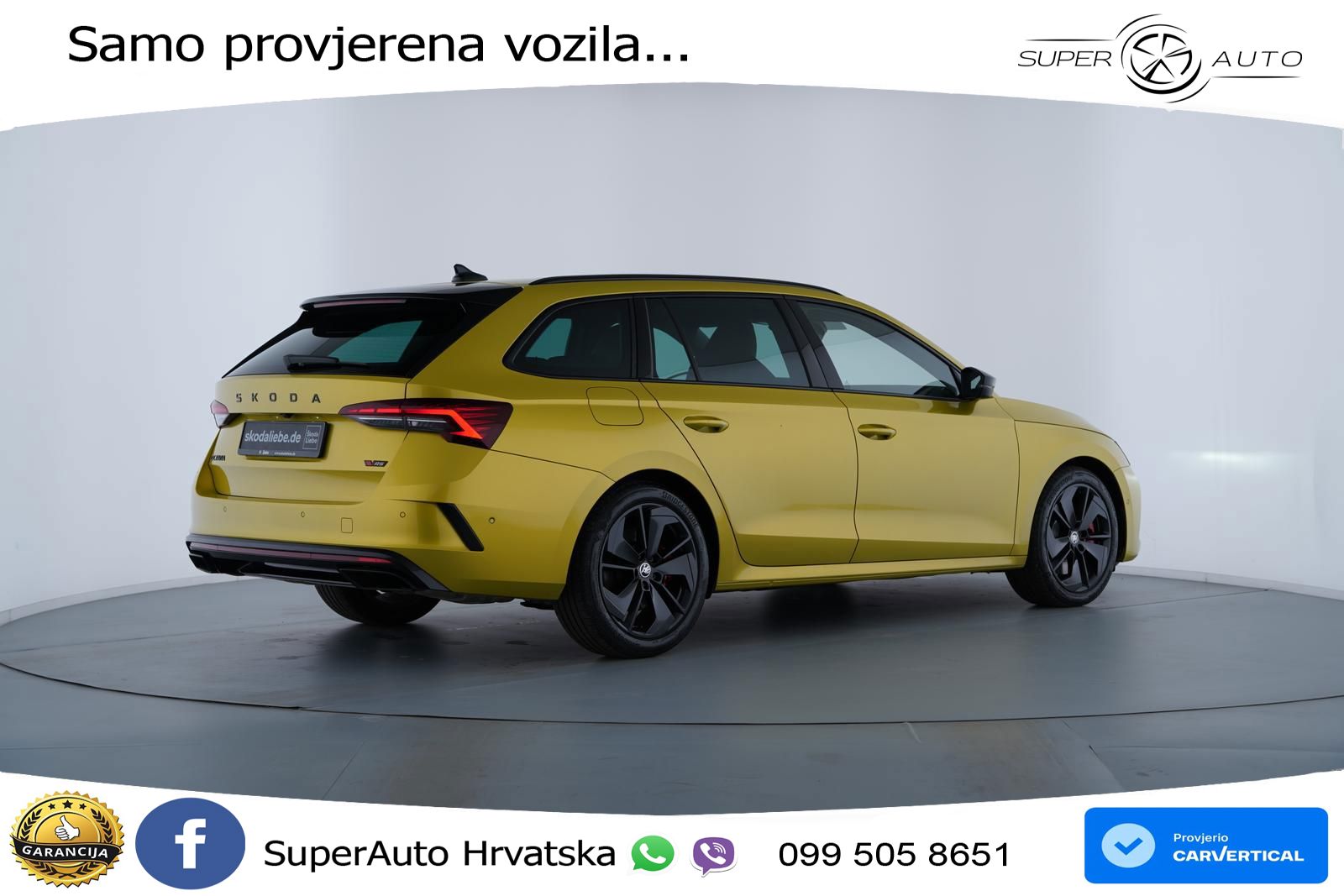 Škoda Octavia Combi RS 2.0 TSI (265 KS) DSG LED+GR SJED+ACC