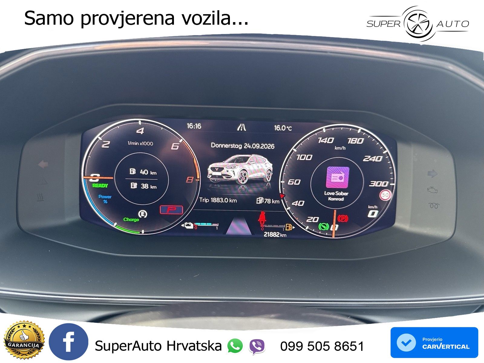 Cupra Formentor 1.4 TSI (204 KS) e-Hybrid DSG LED+GR SJED+ACC