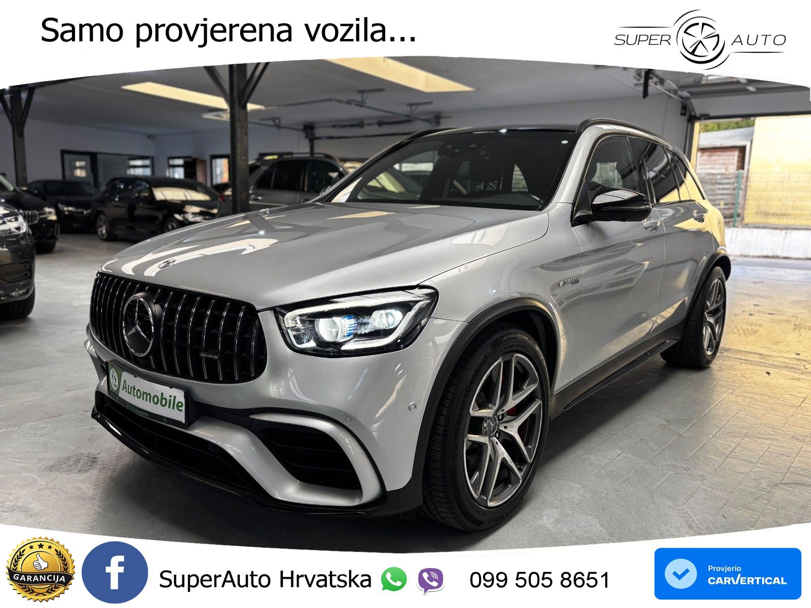 Mercedes AMG GLC 63 S V8 (510 KS) 4MATIC+ MCT ACC+HEAD+GR SJED+360+PANO