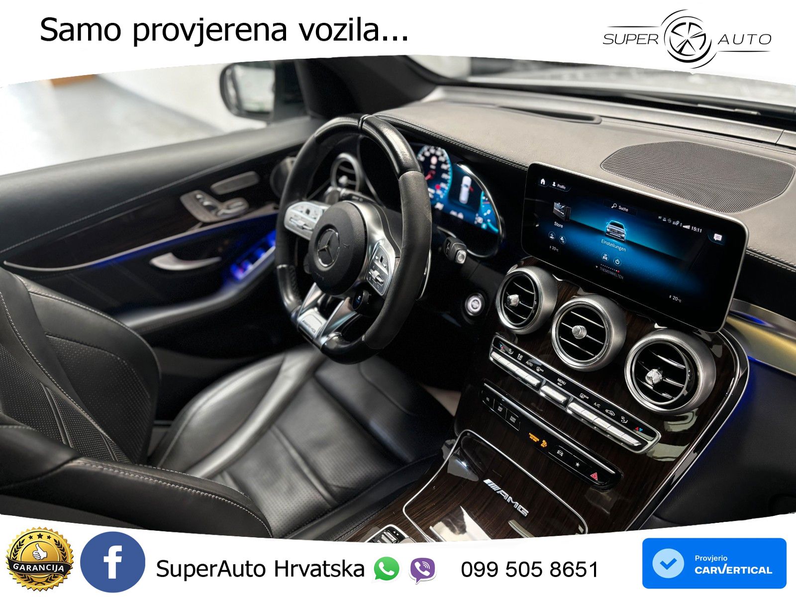 Mercedes AMG GLC 63 S V8 (510 KS) 4MATIC+ MCT ACC+HEAD+GR SJED+360+PANO