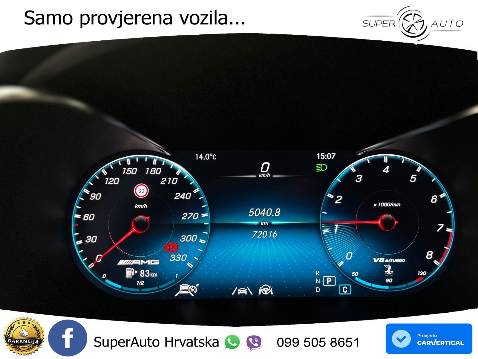Mercedes AMG GLC 63 S V8 (510 KS) 4MATIC+ MCT ACC+HEAD+GR SJED+360+PANO