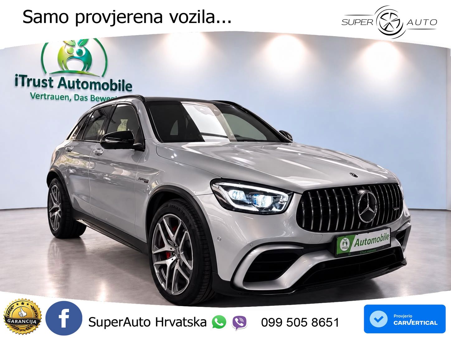 Mercedes AMG GLC 63 S V8 (510 KS) 4MATIC+ MCT ACC+HEAD+GR SJED+360+PANO