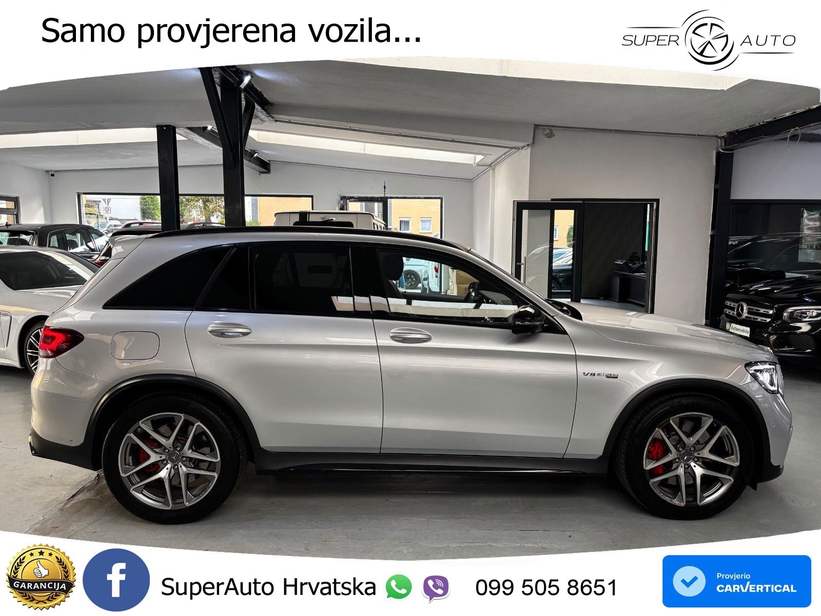 Mercedes AMG GLC 63 S V8 (510 KS) 4MATIC+ MCT ACC+HEAD+GR SJED+360+PANO