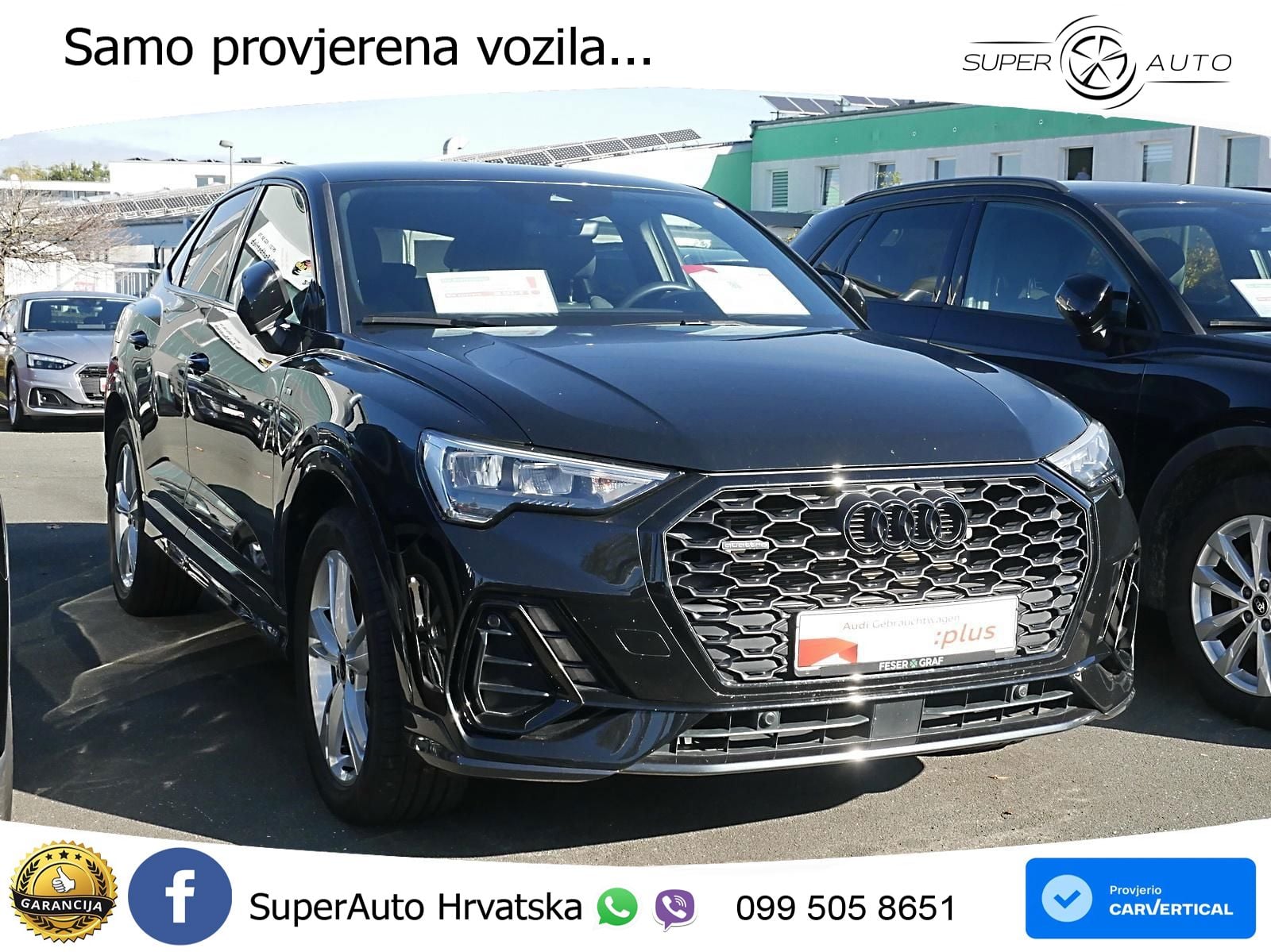 Audi Q3 Sportback 45 TFSI (245 KS) quattro S tronic 2x S line LED+GR SJED+ACC