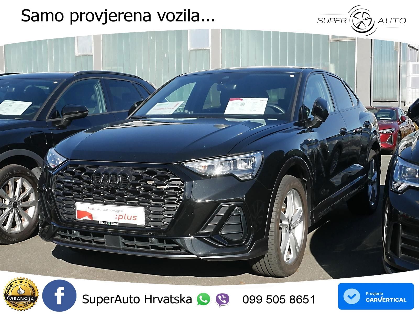 Audi Q3 Sportback 45 TFSI (245 KS) quattro S tronic 2x S line LED+GR SJED+ACC